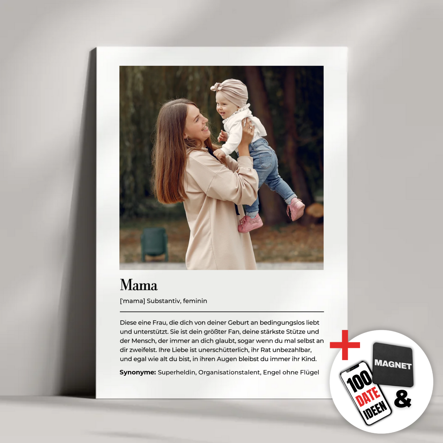 "Definition Mama" - Personalisiertes Metallposter | Bundle-Aktion