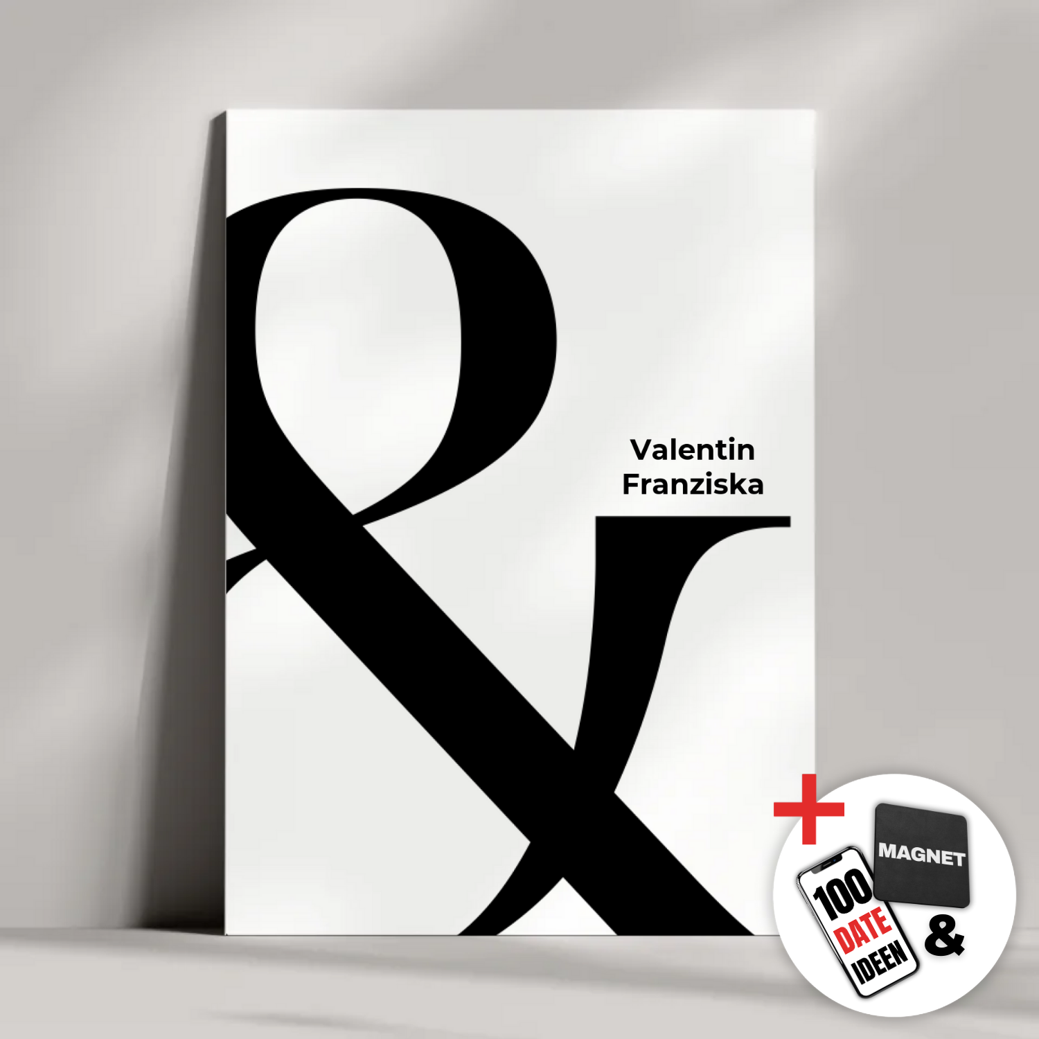 "&" - Personalisiertes Metallposter | Bundle-Aktion