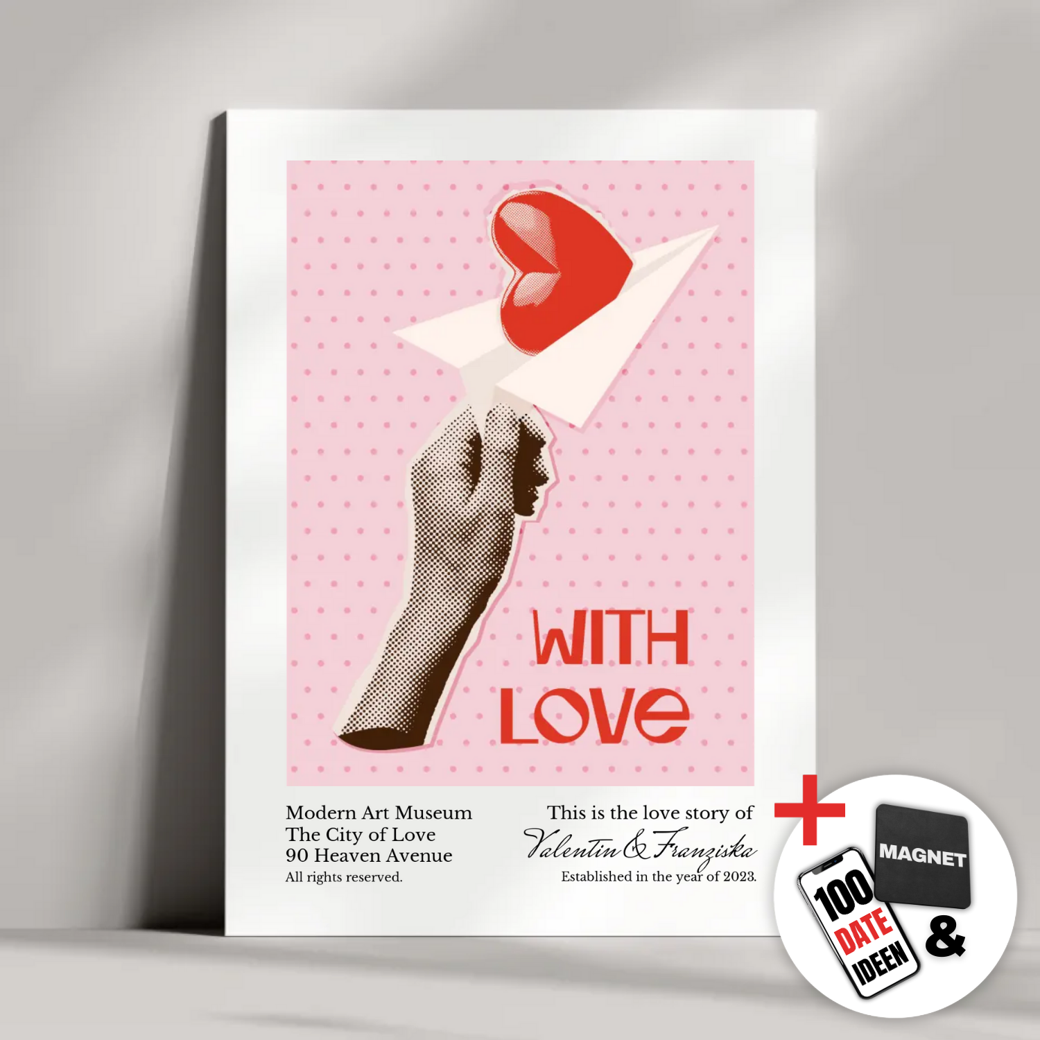 "Love Letter" - Personalisiertes Metallposter | Bundle-Aktion