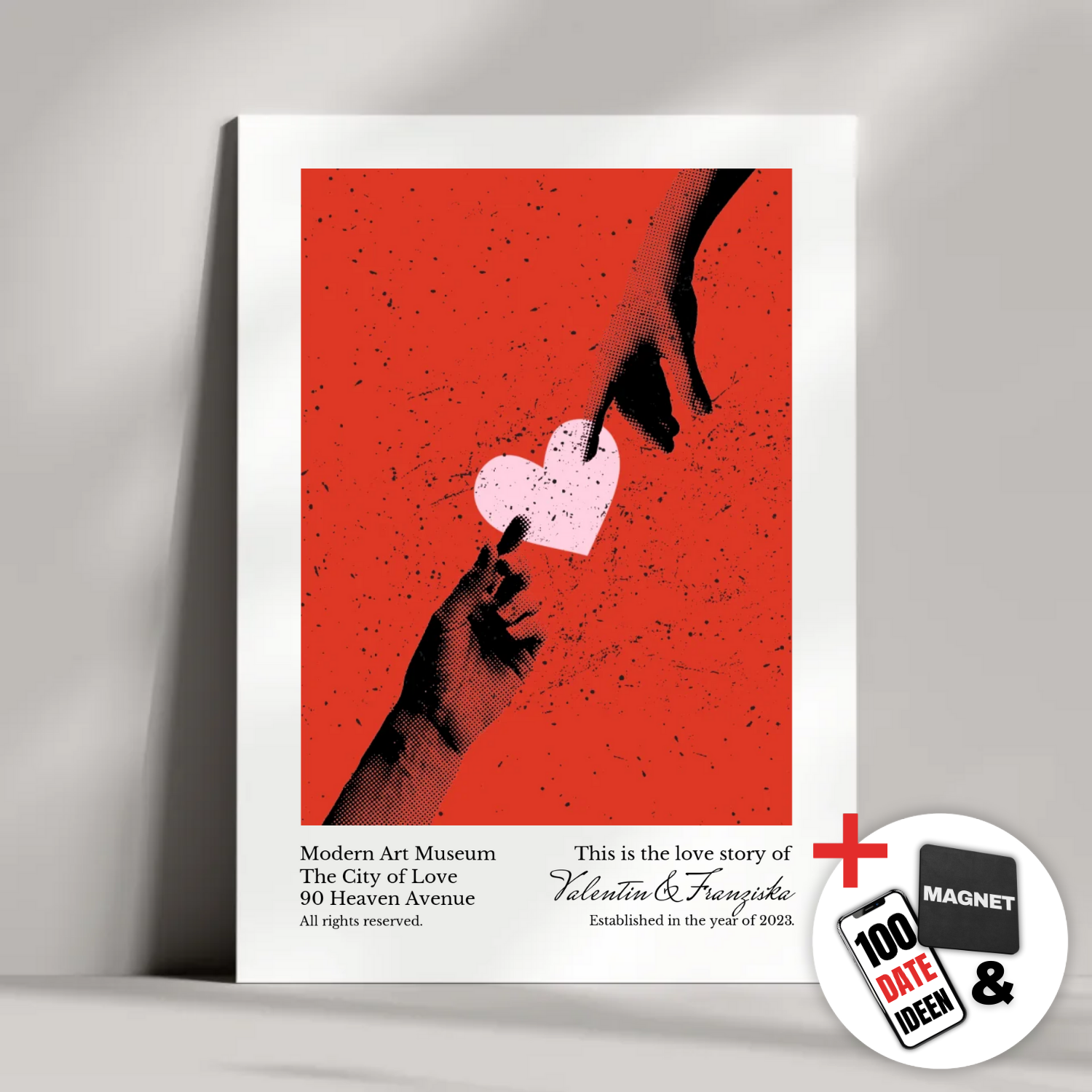 "Reaching Hands" - Personalisiertes Metallposter | Bundle-Aktion